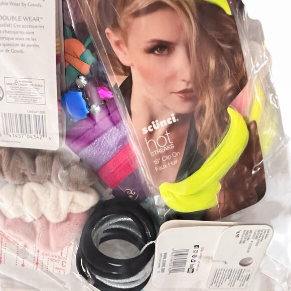 Huge Hair Accessory Lot Jasmine Ties Elastics Mesh Headband Pearl Scrunchies - Picture 5 of 6